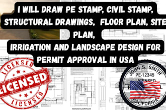 landscape, flood mitigation, parking lot, garden plan for pe stamp in texas, wa