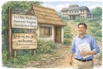 translate japanese medical documents into accurate english