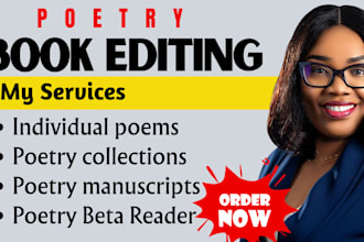 edit your poetry manuscript, poems line editing  and poetry book formatting