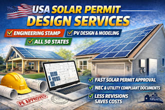 solar permit design USA states solar proposal pv design engineering stamp pvsyst