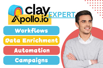 set up clay com and apollo io workflows for cold outreach