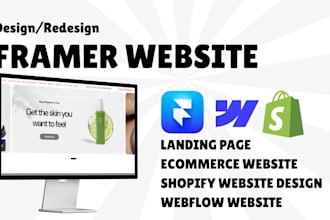 design framer ecommerce website custom webflow website design framer animation