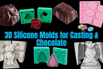 design 3d silicone mold slip casting mold design ready printable stl file