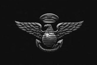 design professional military army themed patches logo