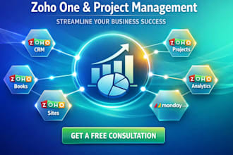do zoho one setup with CRM, projects and sites for business use