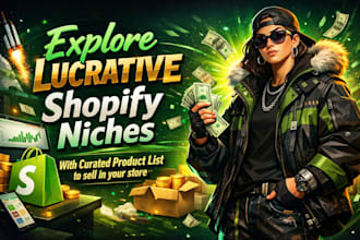 explore lucrative shopify niches with curated product list to sell in your store