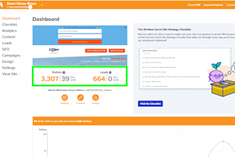 design real estate investor carrot website with SEO optimization