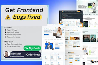 fix react, javascript and frontend UI bugs fast