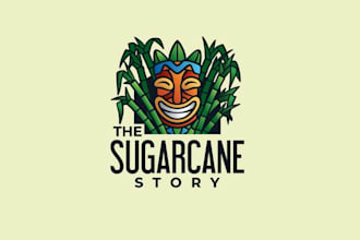 design sugarcane story fun educational rum experience logo