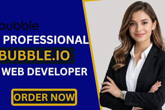 develop bubble app bubble website CRM saas mvp on bubble io and passion io app