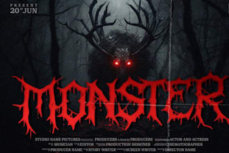 design a metal logo for a horror movie or book cover