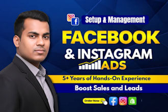 setup, manage shopify facebook ads campaign, instagram advertising