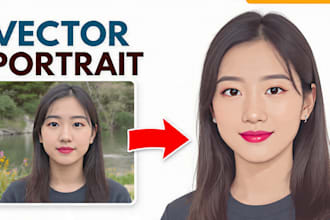 do a vector portrait for you