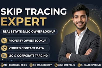 skip tracing for real estate and llc owner lookup in bulk
