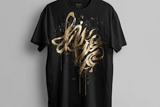 do custom minimalist typography t shirt design