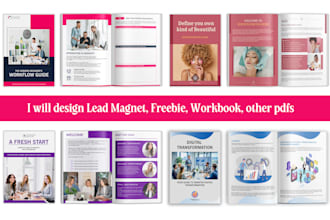 design lead magnet, workbook, freebie, handbook or other pdf
