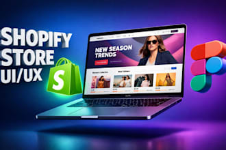 high converting shopify store ui ux or figma landing page