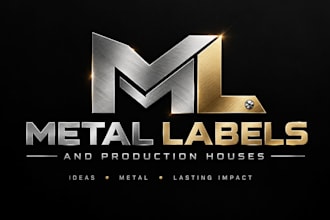 design a logo for metal labels and production houses