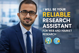 be your effective research assistant for web and market research