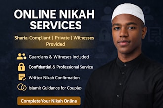 conduct your online nikah ceremony with witnesses and written nikah confirmation