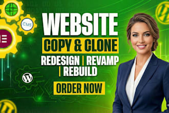 duplicate or clone website or rebuild it professionally
