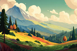 do vector landscapes art