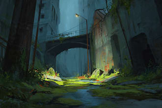 paint an environmental concept art