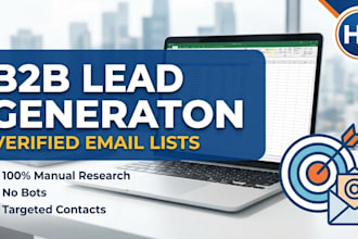 do b2b lead generation and build a verified email list
