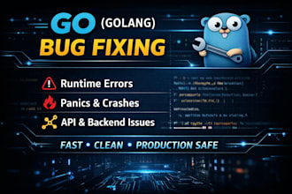 debug and fix go backend errors, crashes, and performance issues