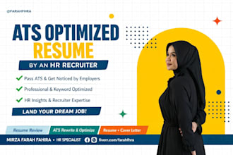 write an ats optimized resume reviewed by an HR recruiter