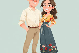 draw a portrait in semi realism cartoon style