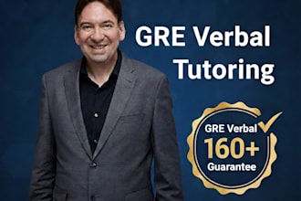 tutor gre verbal with a 160 plus score guarantee