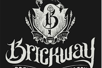 create a logo for metal themed craft breweries