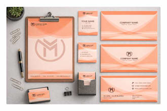 design visual identity and professional stationery for brand