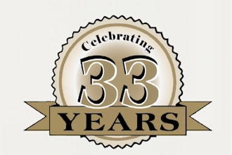 design graceful anniversary logo for your event