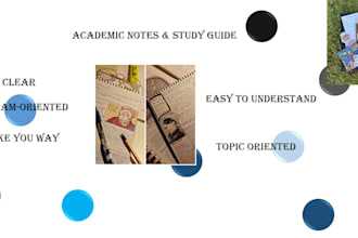 prepare easy and helpful exam oriented notes for school and college student