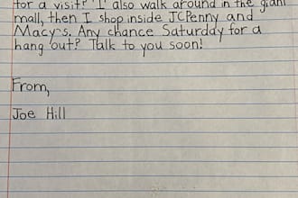 write in cursive or neat in letters, notes, etc