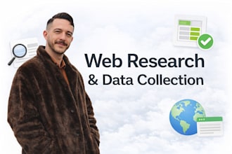 accurate web research and data collection in excel or google sheets