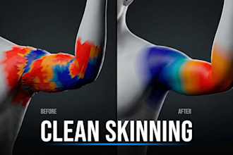 fix rigging, skinning, and unreal engine character issues