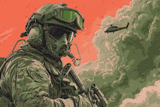 unique military themed illustration your choice