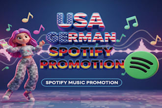 do USA german spotify promotion, spotify music promotion