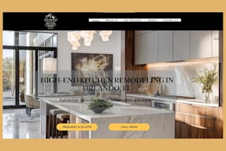 design home renovation website kitchen remodeling handyman construction website