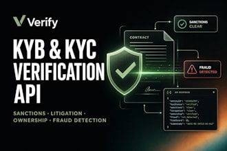build a kyb, kyc and business verification API with fraud detection