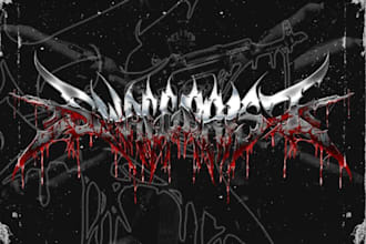 design a metal logo for gym and fitness apparel