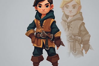 create 2d character art for games and apps