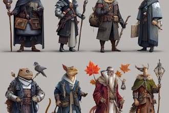 design unique and high quality gaming characters