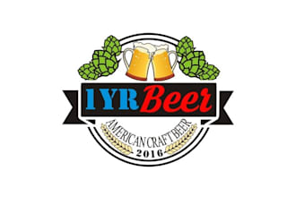 make a premium craft beer logo that elevates your brand