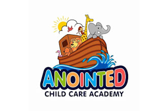 do childcare preschool academy day care logo design