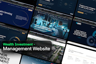 design a wealth management, financial advisor website