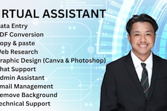 be your VA for data entry, and any kind of work